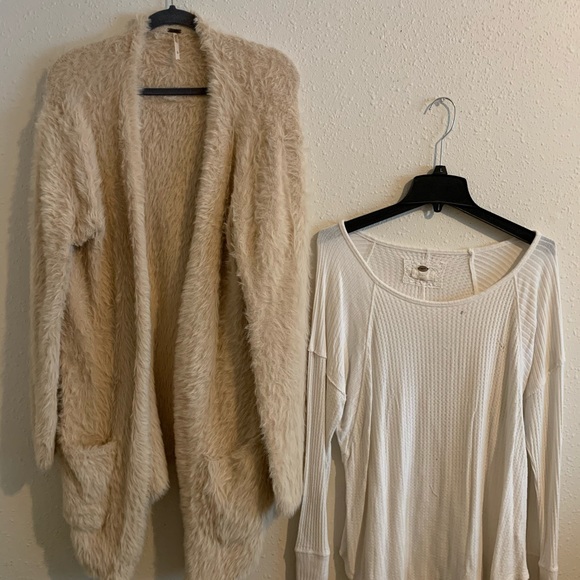 Free People Faux Fur Cardigan - Picture 6 of 7